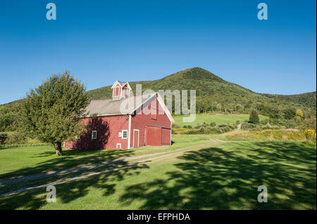 Kleine Farm in den Bergen in Dorset, Vermont, New England, Vereinigte Staaten von Amerika, Nordamerika Stockfoto