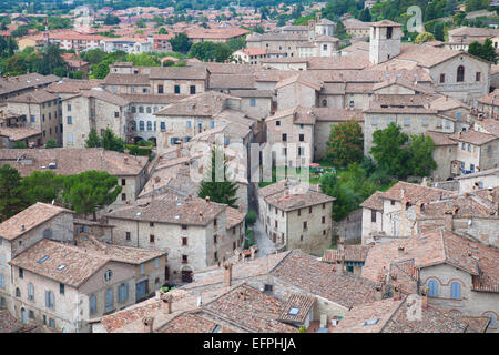 Blick auf Gubbio, Umbrien, Italien, Europa Stockfoto