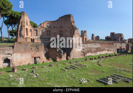 Stadion des Domitian auf Palatin, UNESCO-Weltkulturerbe, Rom, Latium, Italien, Europa Stockfoto