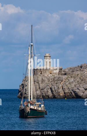 Port de Soller ist beliebt bei Seglern und an der Nordwesten Mallorcas entfernt. Stockfoto