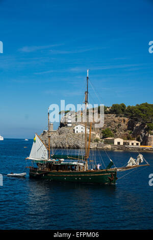 Port de Soller ist beliebt bei Seglern und an der Nordwesten Mallorcas entfernt. Stockfoto