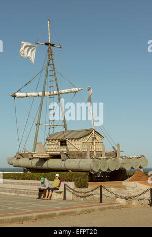 Boot in der Magdalena, Santander, Kantabrien, Spanien Stockfoto