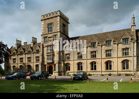 Königliche landwirtschaftliche Universität (RAU), ehemals Royal Agricultiral College (RAC),Cirencester,Gloucestershire,UK.farming des ländlichen Raums Stockfoto