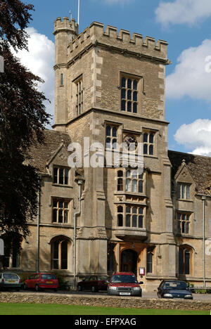 Königliche landwirtschaftliche Universität (RAU), ehemals Royal Agricultiral College (RAC),Cirencester,Gloucestershire,UK.farming des ländlichen Raums Stockfoto