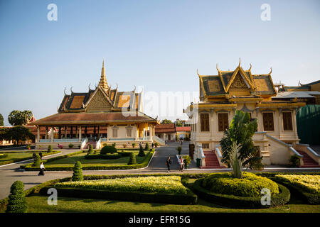 Der königliche Palast, Phnom Penh, Kambodscha. Stockfoto