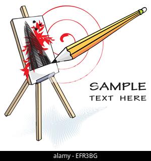 freie Hand Kunst, Vektor-Illustration der kreativen Kunst Stock Vektor