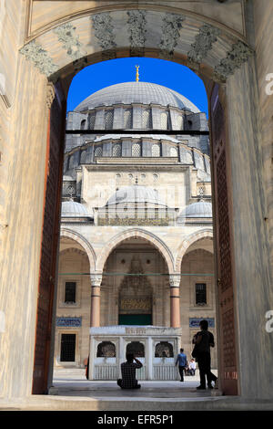 Süleymaniye-Moschee, Architekt Sinan (1557), Istanbul, Türkei Stockfoto