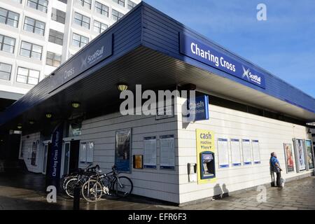 Charing Cross Railway Station, Elmbank Gärten, Glasgow, Scotland, Uk Stockfoto