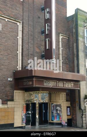 Eingang nach Glasgow Film Theatre, Schottland, Großbritannien Stockfoto