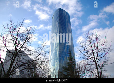 Anzeigen von Iberdrola Tower in Bilbao, Baskisches Land Spanien Stockfoto