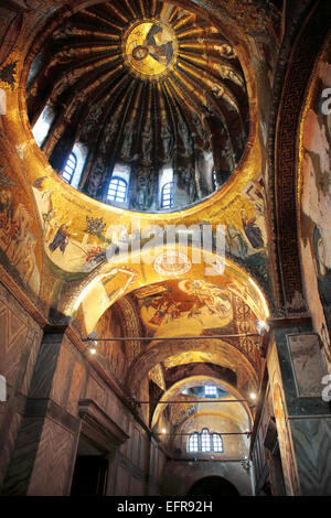 Kirche des Heiligen Erlösers in Chora (Kariye Camii, Kariye Kilisesi, Chora Museum) (14. Jh.), Istanbul, Türkei Stockfoto