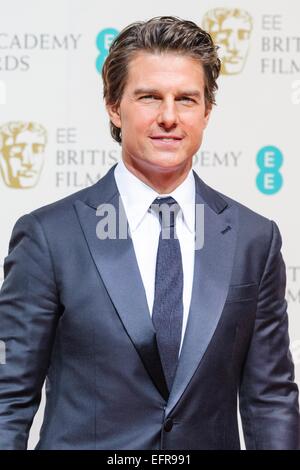 London, UK. 8. Februar 2015. Tom Cruise backstage bei den EE BRITISH ACADEMY FILM AWARDS am 02.08.2015 am Royal Opera House, London. Bildnachweis: Julie Edwards/Alamy Live-Nachrichten Stockfoto