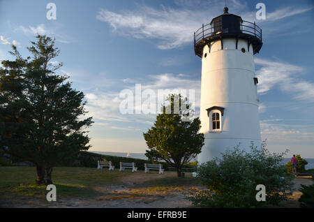 Martha es Vineyard: East Chop Licht bei Sonnenuntergang Stockfoto