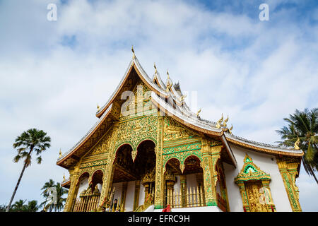 Haw Pha Bang Tempel, Luang Prabang, Laos. Stockfoto