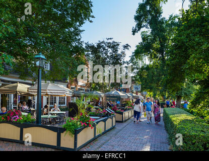 Restaurant Duke of Gloucester Street im historischen Stadtzentrum von Williamsburg, Virginia, USA Stockfoto