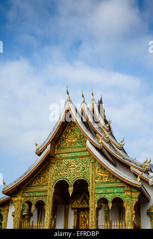 Haw Pha Bang Tempel, Luang Prabang, Laos. Stockfoto