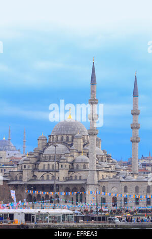 Neue Moschee oder Yeni Cami (1665), Istanbul, Türkei Stockfoto