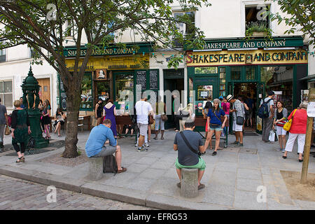 Buchhandlung Shakespeare and Company in Paris, Frankreich Stockfoto