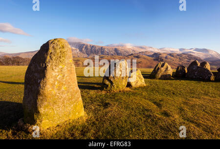 Castlerigg Stone Circle, Keswick, Lake District, England, Vereinigtes Königreich Stockfoto