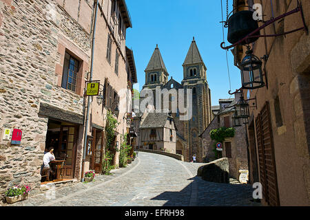 St. Foy Abteikirche, Conques, Frankreich Stockfoto