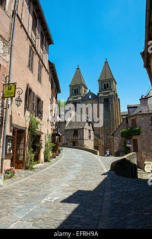 St. Foy Abteikirche, Conques, Frankreich Stockfoto