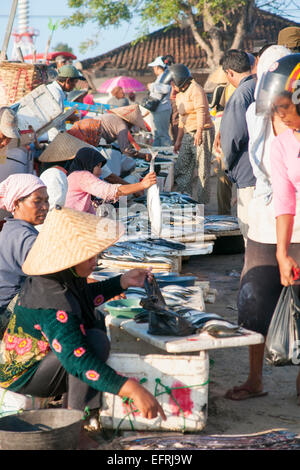 Fischmarkt in Bali, Indonesien Stockfoto