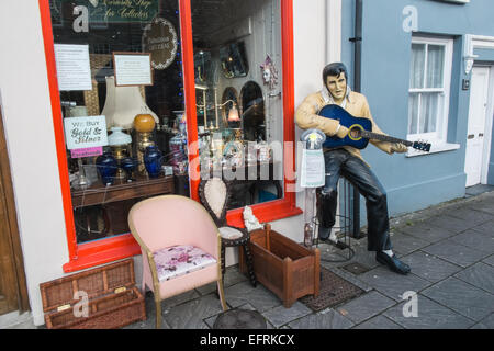 Machynlleth Marktstadt am wöchentlichen Markttag statt mittwochs in Powys, Mid Wales, Wales Stockfoto