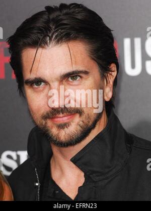Los Angeles, CA, USA. 9. Februar 2015. Juanes im Ankunftsbereich für MCFARLAND Premiere, El Capitan Theatre, Los Angeles, CA 9. Februar 2015. Bildnachweis: Elizabeth Goodenough/Everett Collection/Alamy Live-Nachrichten Stockfoto
