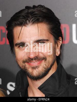 Los Angeles, CA, USA. 9. Februar 2015. Juanes im Ankunftsbereich für MCFARLAND Premiere, El Capitan Theatre, Los Angeles, CA 9. Februar 2015. Bildnachweis: Elizabeth Goodenough/Everett Collection/Alamy Live-Nachrichten Stockfoto