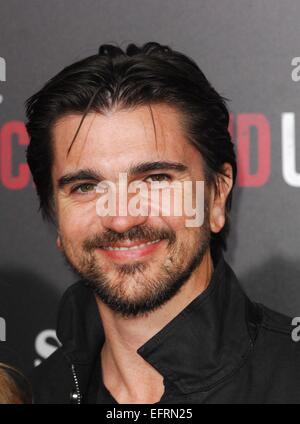 Los Angeles, CA, USA. 9. Februar 2015. Juanes im Ankunftsbereich für MCFARLAND Premiere, El Capitan Theatre, Los Angeles, CA 9. Februar 2015. Bildnachweis: Elizabeth Goodenough/Everett Collection/Alamy Live-Nachrichten Stockfoto