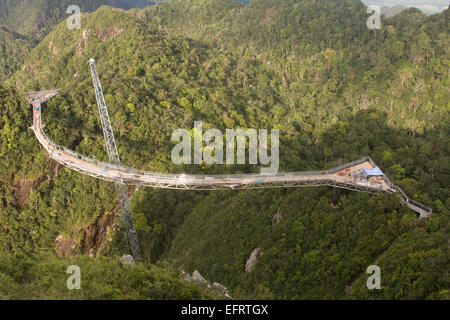 Die Langkawi Sky Bridge in Gunung Mat Cincang, Malaysia Stockfoto