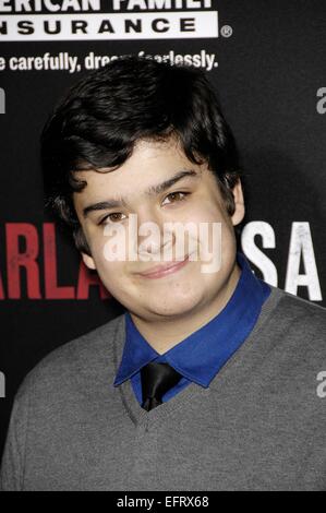 Los Angeles, CA, USA. 9. Februar 2015. Devan Leos im Ankunftsbereich für MCFARLAND Premiere, El Capitan Theatre, Los Angeles, CA 9. Februar 2015. Bildnachweis: Michael Germana/Everett Collection/Alamy Live-Nachrichten Stockfoto