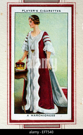 Karte des Spielers Zigarette - A Marquise Stockfoto