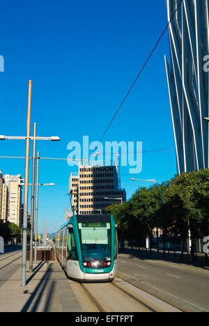 Carrer Narcis Roca Straße, Diagonal Mar, Sant Marti Bezirk, Barcelona-Spanien Stockfoto