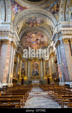 Kirche von Sant Ignazio Fuori le Mura. Innenraum. Stockfoto
