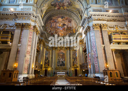 Kirche von Sant Ignazio Fuori le Mura. Innenraum. Stockfoto