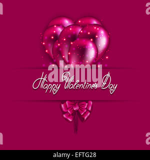 Festlichen Hintergrund mit fliegenden Ballons Stockfoto