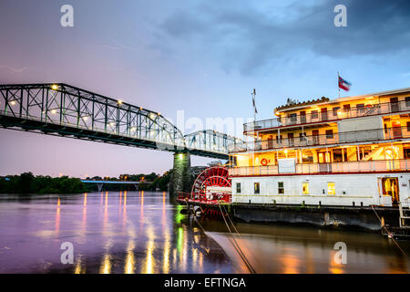 Chattanooga, Tennessee, USA auf dem Tennessee River. Stockfoto