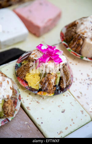 Kuchen auf dem Markt in Fes, Marokko Stockfoto