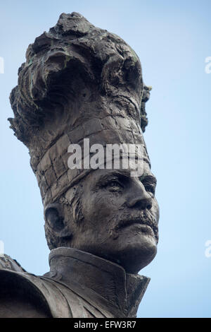 Gordon Highlander Statue Castlegate Aberdeen Stockfoto