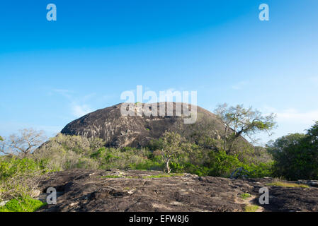 Elephant Rock, Yala-Nationalpark, südlichen Provinz, Sri Lanka. Stockfoto