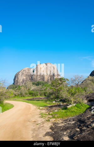 Elephant Rock, Yala-Nationalpark, südlichen Provinz, Sri Lanka. Stockfoto