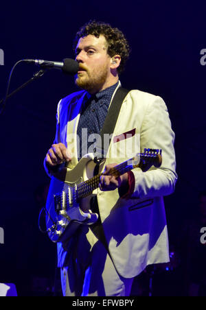 Wildnis Festival 2014 in Cornbury Park - Tag 2 - Performances - gegen mit: Joseph Mount, gegen wo: Charlbury, Oxfordshire, Vereinigtes Königreich bei: 8. August 2014 Stockfoto