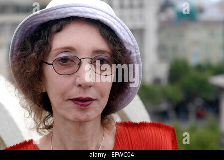 Carol Joyce Oates. US-amerikanischer Autor, Schriftsteller, Kritiker, Schriftsteller, Dichter. Porträt. In Barcelona Stockfoto