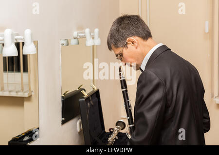 Musiker von Witebsk Symphonieorchester. Stockfoto