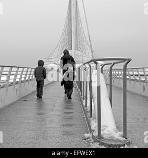 Milwaukee Art Museum verfügt über eine Ergänzung vom Architekten Santiago Calatrava entworfen. Stockfoto