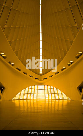 Milwaukee Art Museum verfügt über eine Ergänzung vom Architekten Santiago Calatrava entworfen. Stockfoto