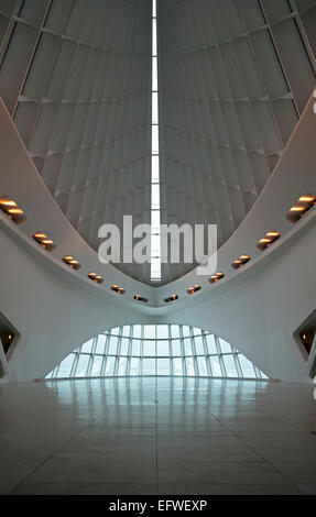 Milwaukee Art Museum verfügt über eine Ergänzung vom Architekten Santiago Calatrava entworfen. Stockfoto