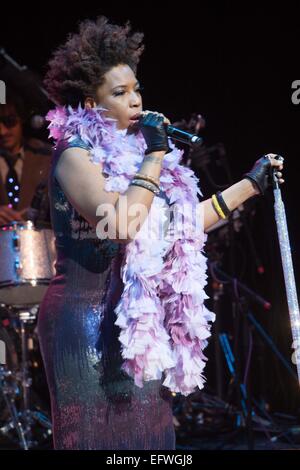 Macy Gray Durchführung im Teatro Amboss, Basingstoke, Großbritannien Stockfoto