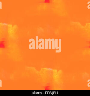 abstrakte orange Aquarell nahtlose Textur handbemalt Hintergrund Stockfoto